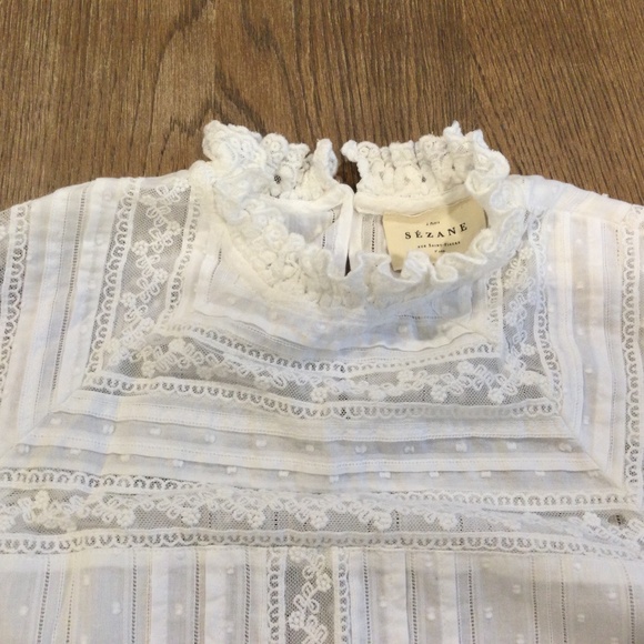 Sezane ELISABETTA BLOUSE Ecru - Picture 7 of 9